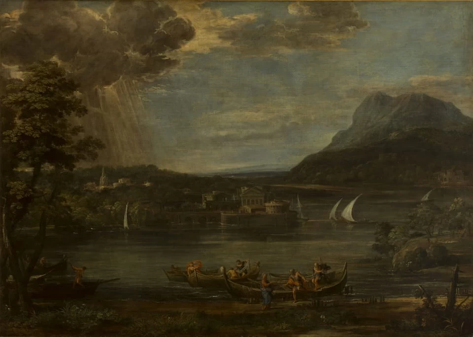 Paesaggio con la chiamata di san Pietro - The Devonshire Collections, Chatsworth